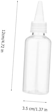 60ml Refillable Plastic Squeeze Bottles with Pointed Mouth 20 Pack