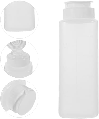 Kichvoe 300ml Transparent Condiment Squeeze Bottle