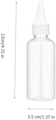Set of 20 Squeeze Bottles with Pointed Nozzles 60ml PET Plastic 1