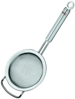 Rsle Stainless Steel Round Handle Tea Strainer Fine Mesh 47 Inch Silver 1