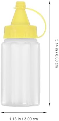 ABOOFAN 4pcs Squeeze Condiment Bottles Yellow