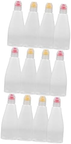 Gatuida 12 Pcs Mini Condiment Squeeze Bottles