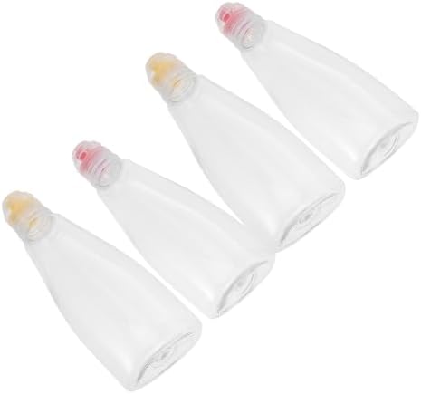 4pcs Honey Bottles Mini Plastic Squeeze Bottles with Flip Lids 1