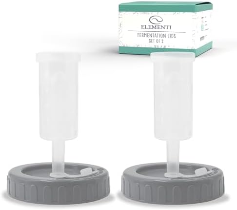 Elementi Fermentation Lids for Mason Jars Set of 2