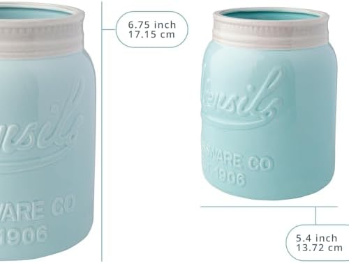 Comfify Wide Mouth Mason Jar Utensil Holder