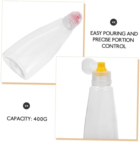 400g Honey Squeeze Bottles Set - Compact Leakproof Multi-Purpose