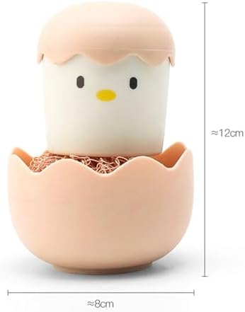 2PC Eggshell Chicken Vegetable Scrubber Detachable Handle Cleaning Brush for Kitchen