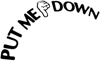 Put Me Down Decal Reminder Toilet Seat Decal