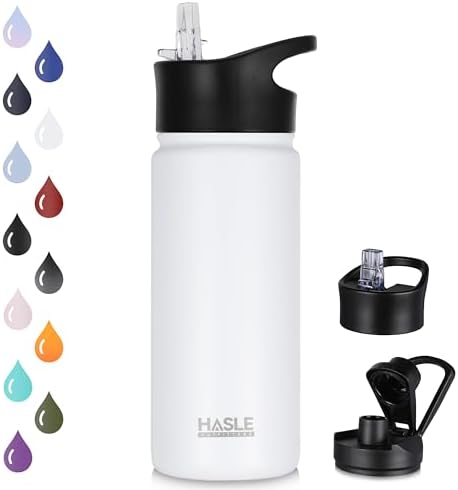 HASLE OUTFITTERS 16 oz Insulated Water Bottle for Kids