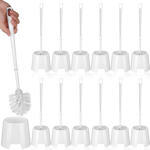 12 Pack Toilet Brushes and Holders Set