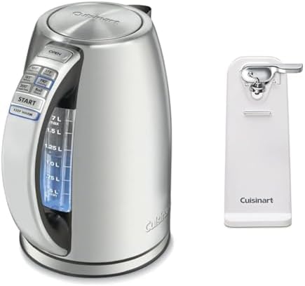 Cuisinart 17 Liter Electric Kettle with 6 Preset Temperatures and Can Opener