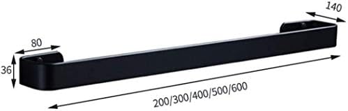 Stylish Aluminum Towel Rack 50cm Black