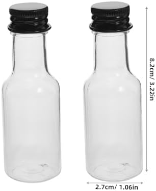 24pcs Mini Plastic Bottles with Aluminum Caps for Creative Beverages
