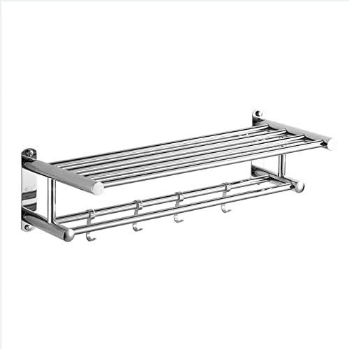 ANNBKA Stainless Steel Wall Mount Towel Holder 40CM - Modern Bathroom Organizer