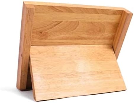 ZAEGO Kitchen Knife Holder Magnetic Rubber Wood Block