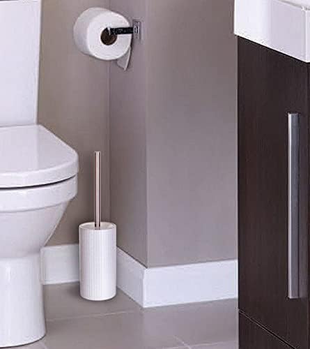 Creative Scents Estella White Toilet Brush Set