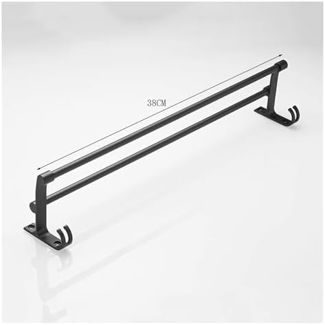 Double Bar Aluminum Towel Rack 38Cm