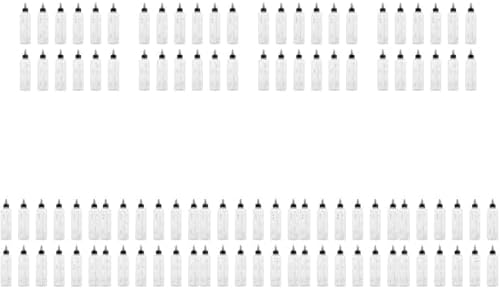 Minkissy 108 Pcs Graduated Squeeze Bottles for Pet Density Colour Cleaning Collection