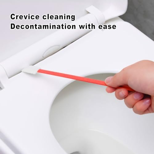 Disposable Crevice Cleaning Brush 100 PCS Red 1
