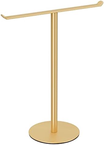 Gold Hand Towel Stand T-Shape Holder for Bathroom Kitchen
