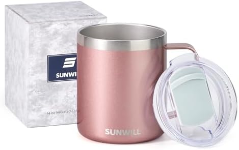 Sturdy Travel Coffee mug with Lid for Ice Hot Drinks
