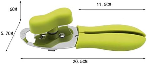 Manual Can Opener for Seniors with Soft Handle and Bottle Opener