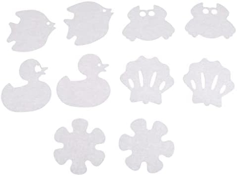 Ensure a Sure Grip - Transparent Cartoon Non-Slip Bathtub Appliques - 10 Pcs