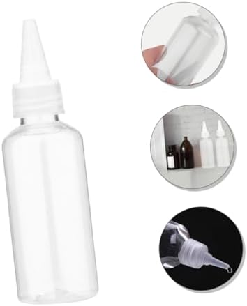 60ml Refillable Plastic Squeeze Bottles with Pointed Mouth 20 Pack