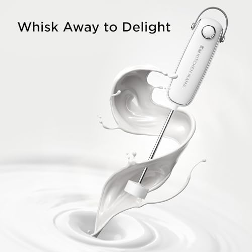 Kitchen Mama Silkwhisk Electric Milk Frother Handheld