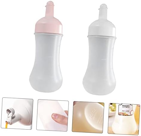 Luxshiny 350ml Squeeze Condiment Bottles