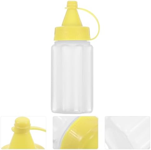 ABOOFAN 4pcs Squeeze Condiment Bottles Yellow
