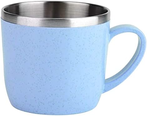 220ml Insulated Coffee Cup with Wheat Straw Shell