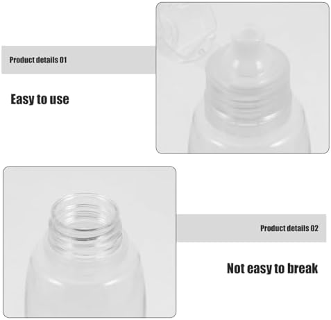 SOLUSTRE4PCS PET Honey Dispenser Squeeze Bottles Leakproof Practise