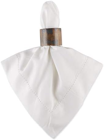 Rustic Napkin Rings Set of 6 Black