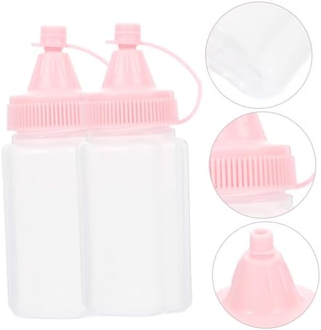 4-Piece Reusable Squeeze Bottles for Condiments