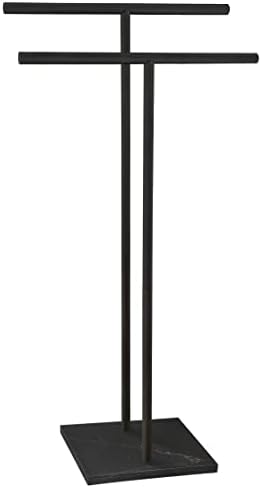 40 Inch Freestanding Towel Rack with Marble Base for Bathroom Perfect Gift