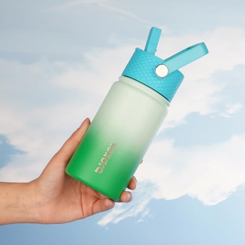 Reusable Insulated Water Bottle with Straw Lid