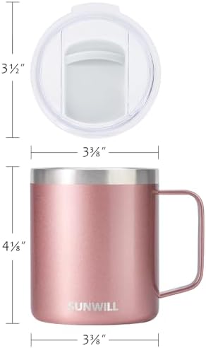 Sturdy Travel Coffee mug with Lid for Ice Hot Drinks
