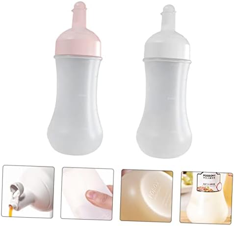 Zerodeko 2-Piece Condiment Squeeze Bottles - Compact Kitchen Storage Solution