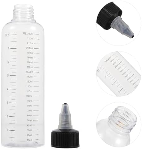 Minkissy 108 Pcs Graduated Squeeze Bottles for Pet Density Colour Cleaning Collection