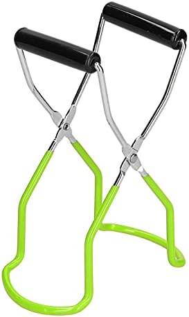 Duokon Canning Jar Lifter Tongs Stainless Steel Jar Lifter with Grip Handle for Glass Jars