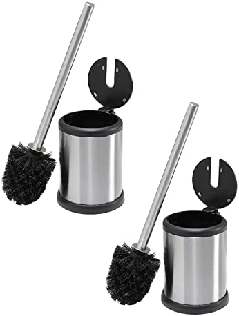 Stainless Steel 180 toilet brush matching lid elegant design fingerprint proof