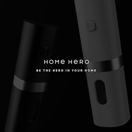 Home Hero Electric Salt and Pepper Grinder Set - Automatic Rechargeable with LED Light