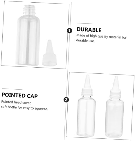 Set of 20 Squeeze Bottles with Pointed Nozzles 60ml PET Plastic 1