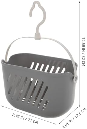 Hanging Shower Basket with Hook Handle for Home and Kitchen