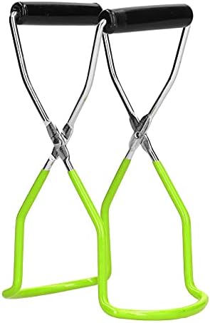 Duokon Canning Jar Lifter Tongs Stainless Steel Jar Lifter with Grip Handle for Glass Jars
