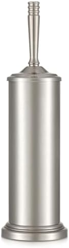 Space-Saving Stainless Steel Toilet Brush Holder