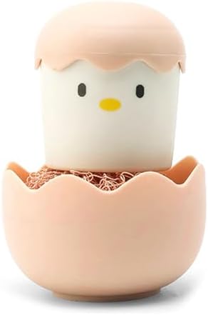 2PC Eggshell Chicken Vegetable Scrubber Detachable Handle Cleaning Brush for Kitchen