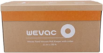 Wevac 11 x 150 Food Vacuum Seal Roll Keeper with Cutter