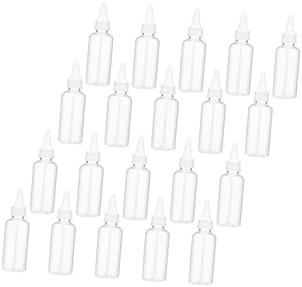 GRIRIW 60ml Multi-Purpose Squeeze Bottles 20 Pack White